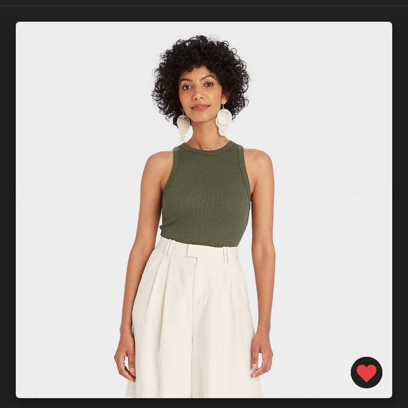 a new day | Tops | A New Day Ribbed Tank Olive Green Target Nwt | Poshmark